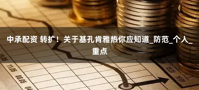中承配资 转扩！关于基孔肯雅热你应知道_防范_个人_重点