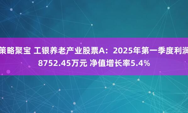 策略聚宝 工银养老产业股票A：2025年第一季度利润8752.45万元 净值增长率5.4%