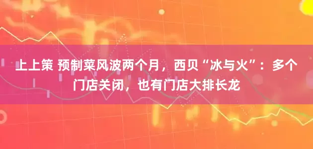 上上策 预制菜风波两个月，西贝“冰与火”：多个门店关闭，也有门店大排长龙