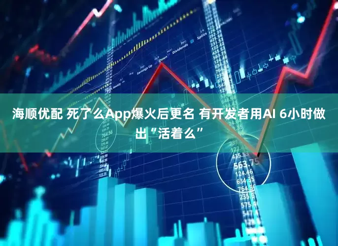 海顺优配 死了么App爆火后更名 有开发者用AI 6小时做出“活着么”